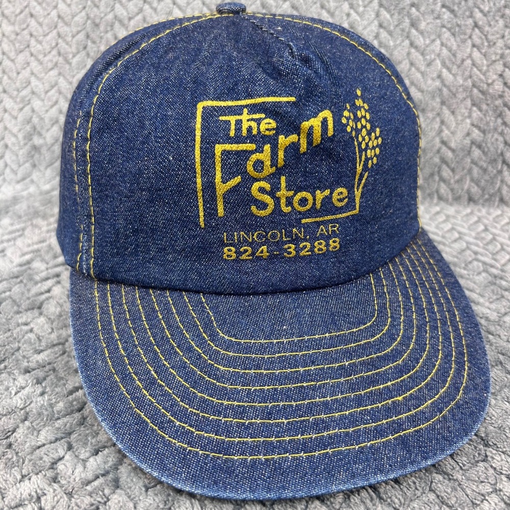 The Farm Store Lincoln AR Mens Blue Otto Cap Denim Snapback Hat OSFM